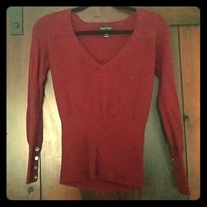 NWOT WHBM Red Knit Top